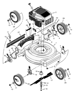 Part Location Diagram of F-020415L Murray Instruction Book